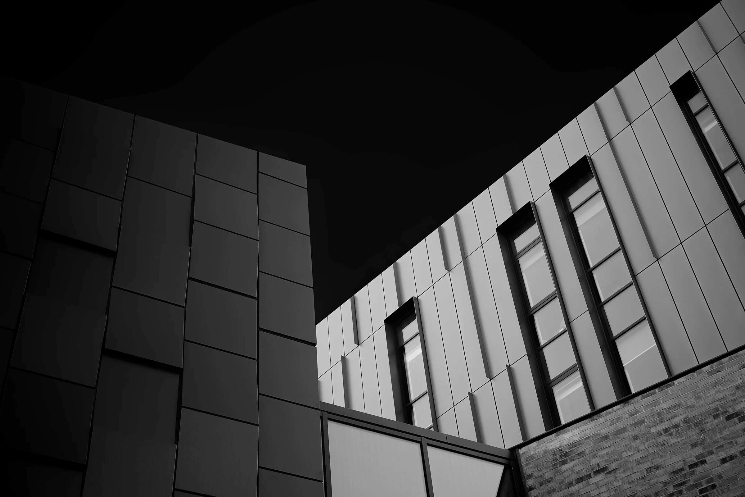 Abstract geometric facade